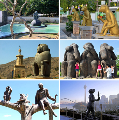 памятники обезьянам