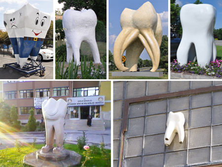 Памятники зубам и стоматологам