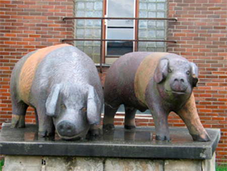 Памятники свинье