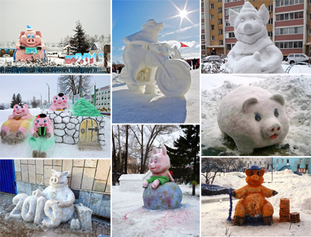 Памятники свинье в России